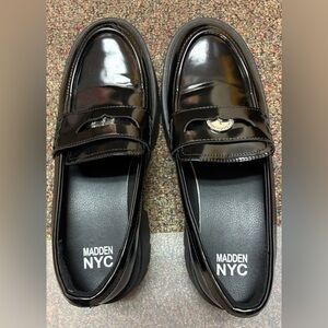 Women’s Black Steve Madden Patent Loafers